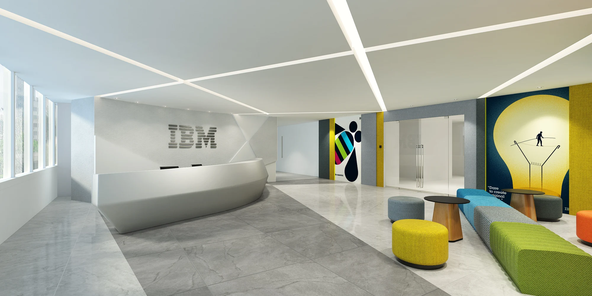 IBM reception concept — Direction 01